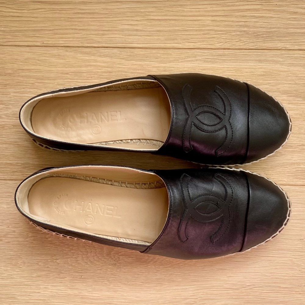 CHANEL WOMEN ESPADRILLES - SIZE 38